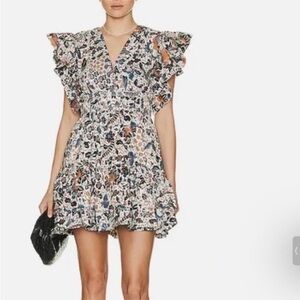 NWT Ulla Johnson Kiri Mini Dress Clematis Sz 2